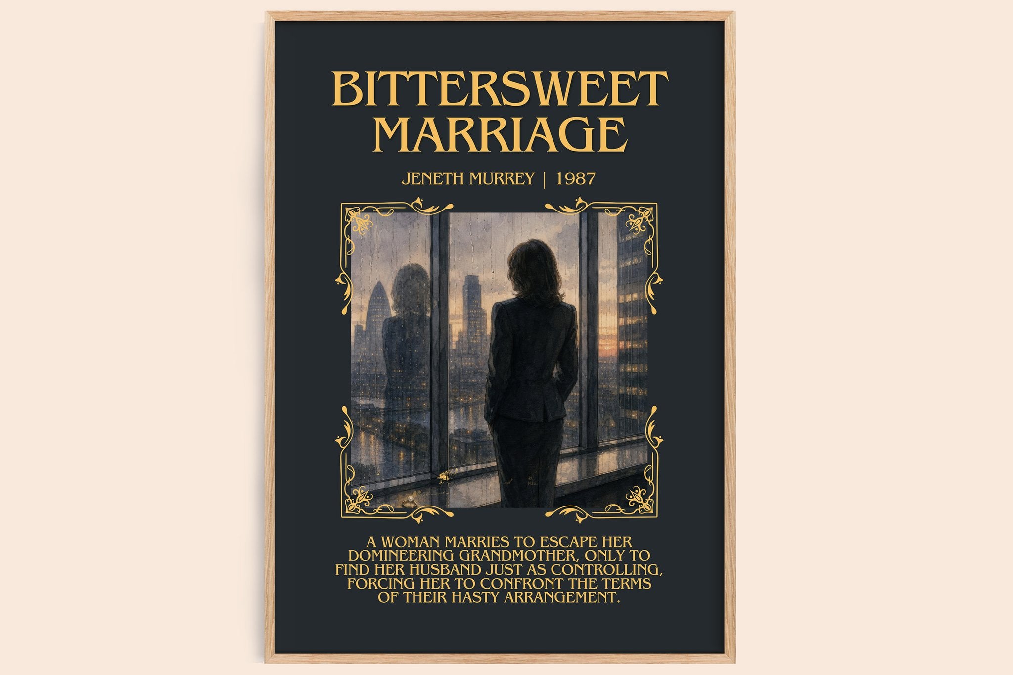Bittersweet Marriage Minimalist Book Poster by Jeneth Murrey