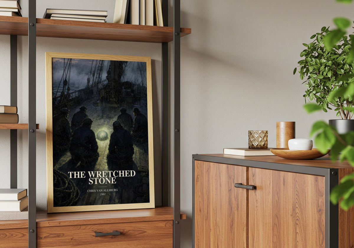 The Wretched Stone book watercolour illustration paper finish options – matte satin gloss
