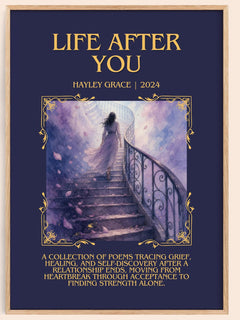 life after you Minimalist Book Poster by Hayley Grace – book poster