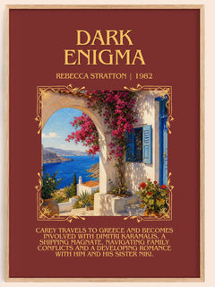 Dark Enigma Minimalist Book Poster by Rebecca Stratton – book poster