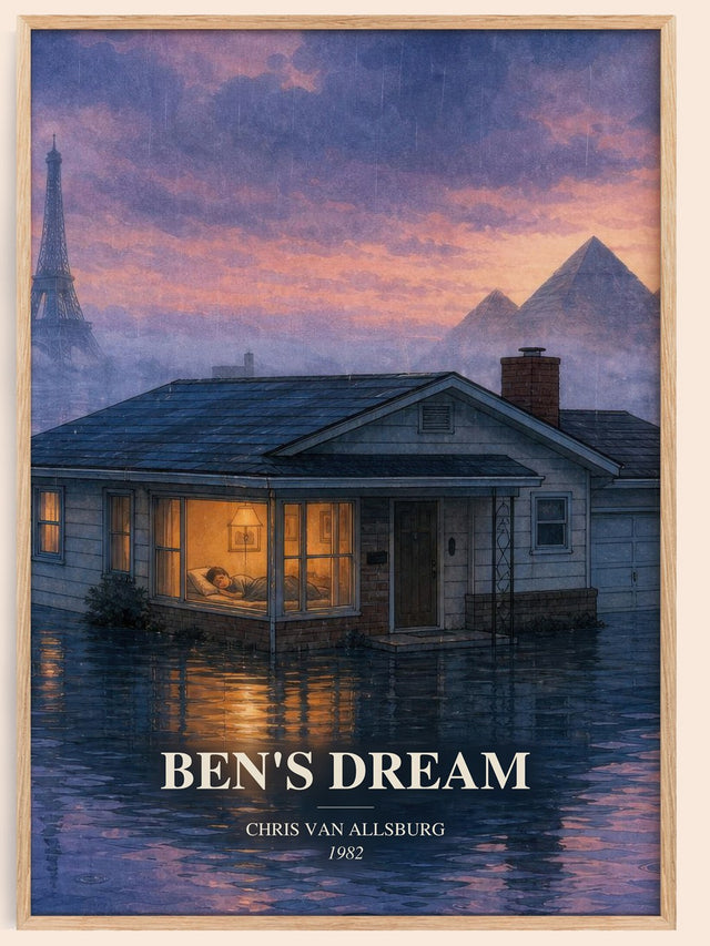 Ben'S Dream Book Watercolour Illustration by Chris Van Allsburg