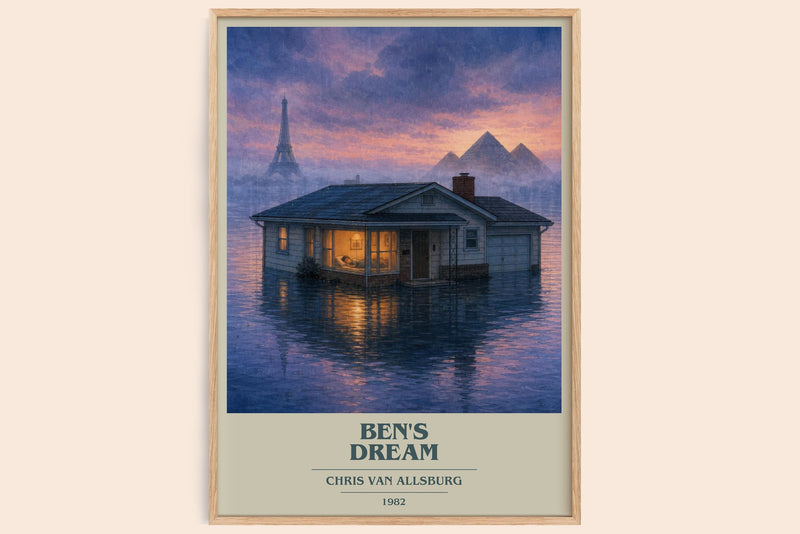 Ben'S Dream book cover book poster by Chris Van Allsburg – framed literary art print