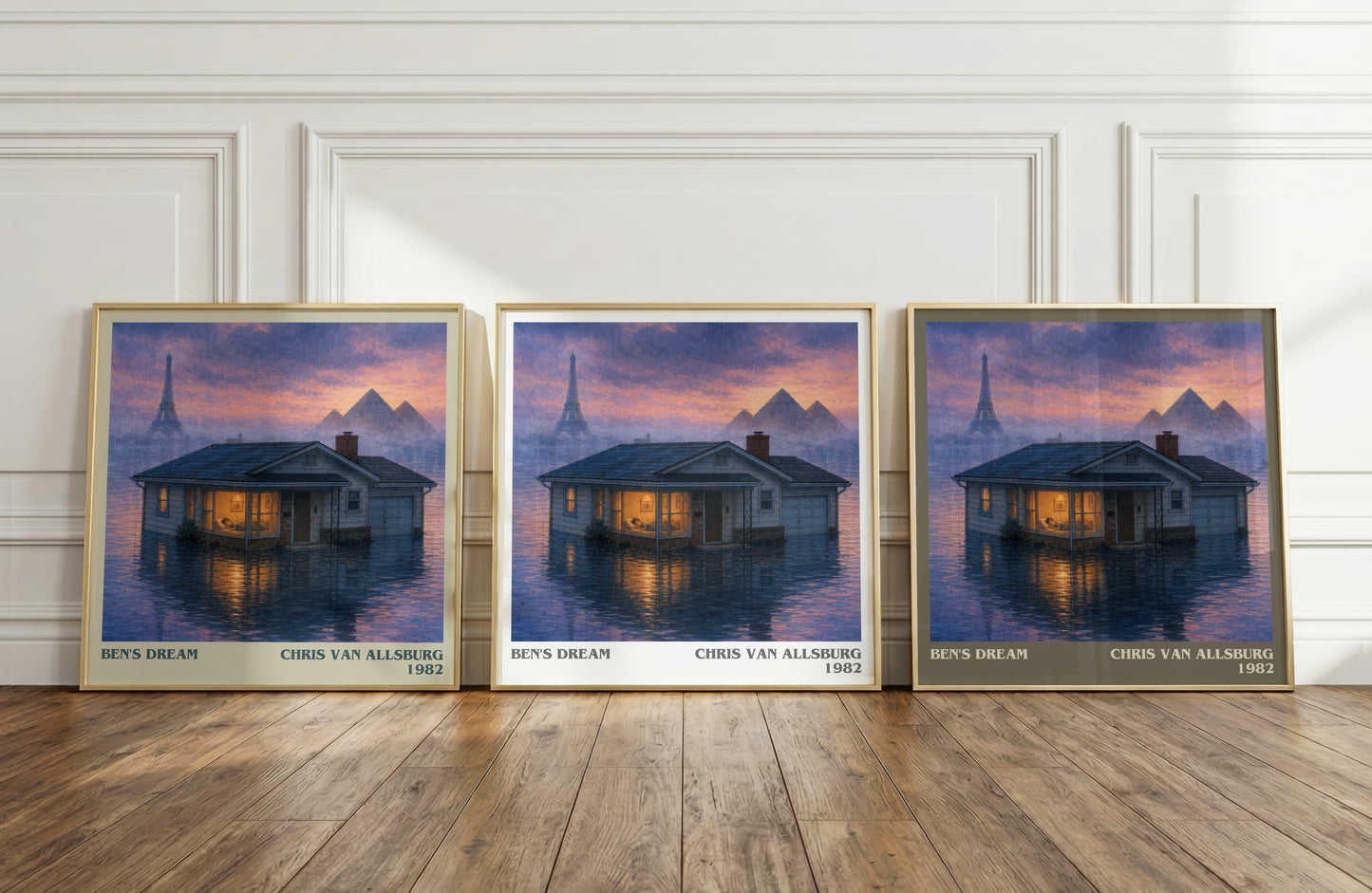 Ben'S Dream literary art print colour and style options – Chris Van Allsburg book art
