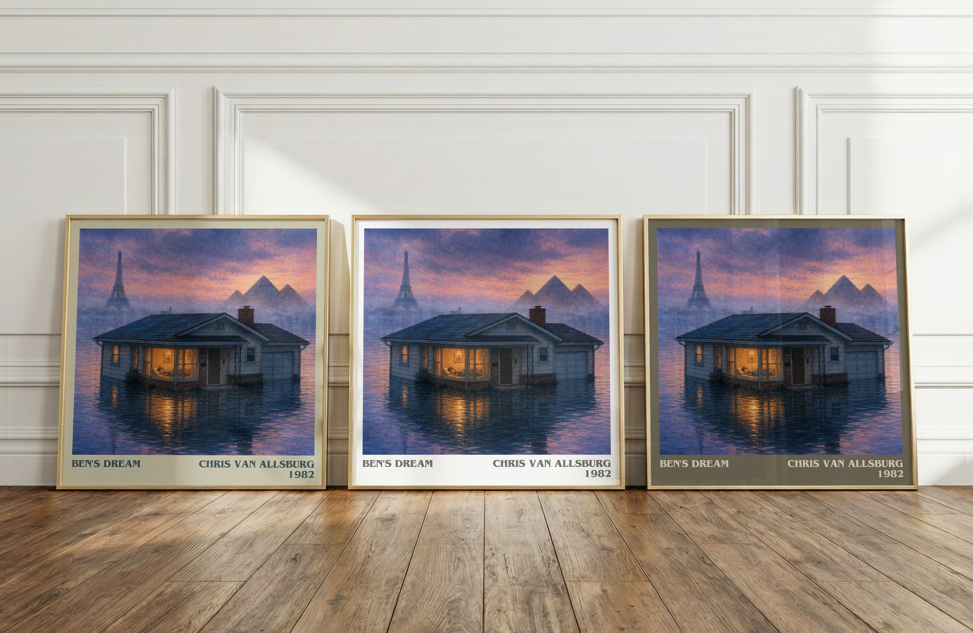 Ben'S Dream literary art print colour and style options – Chris Van Allsburg book art