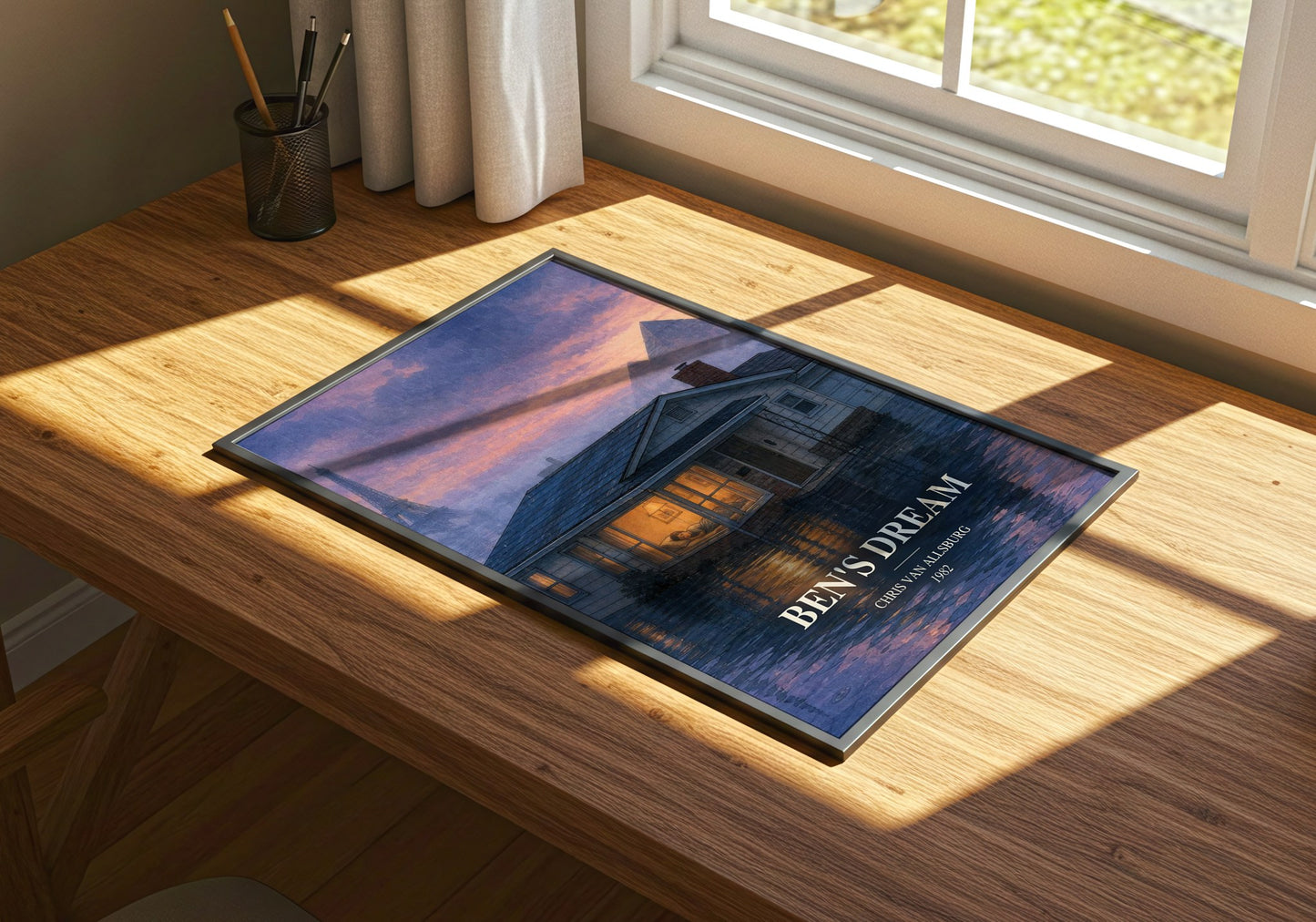 Ben'S Dream watercolour book poster framed on wall – childrens wall art