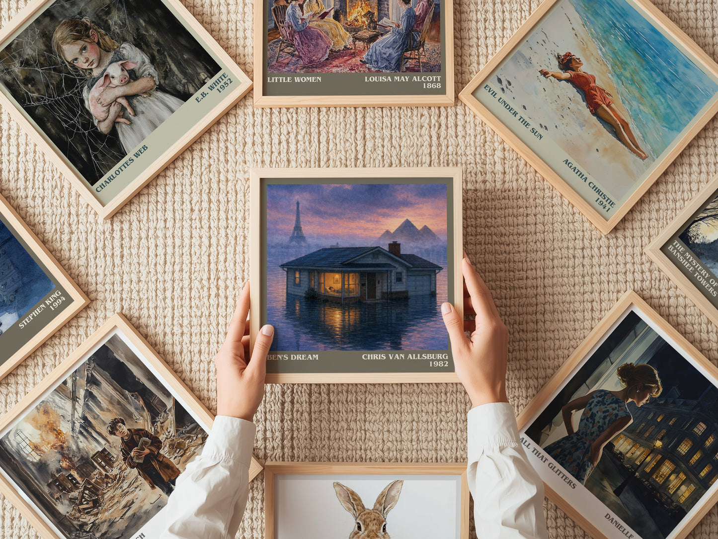 Ben'S Dream literary book poster framed on wall – childrens wall art