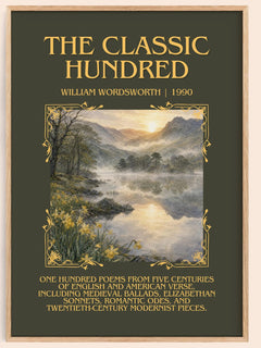 The Classic Hundred Minimalist Book Poster by William Wordsworth – book poster