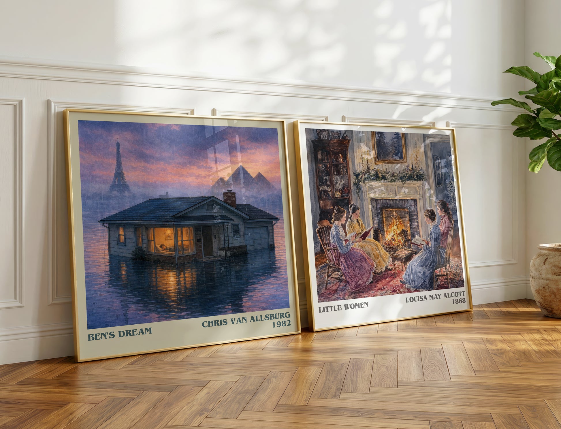 Ben'S Dream literary print on bookshelf – Chris Van Allsburg fan gift