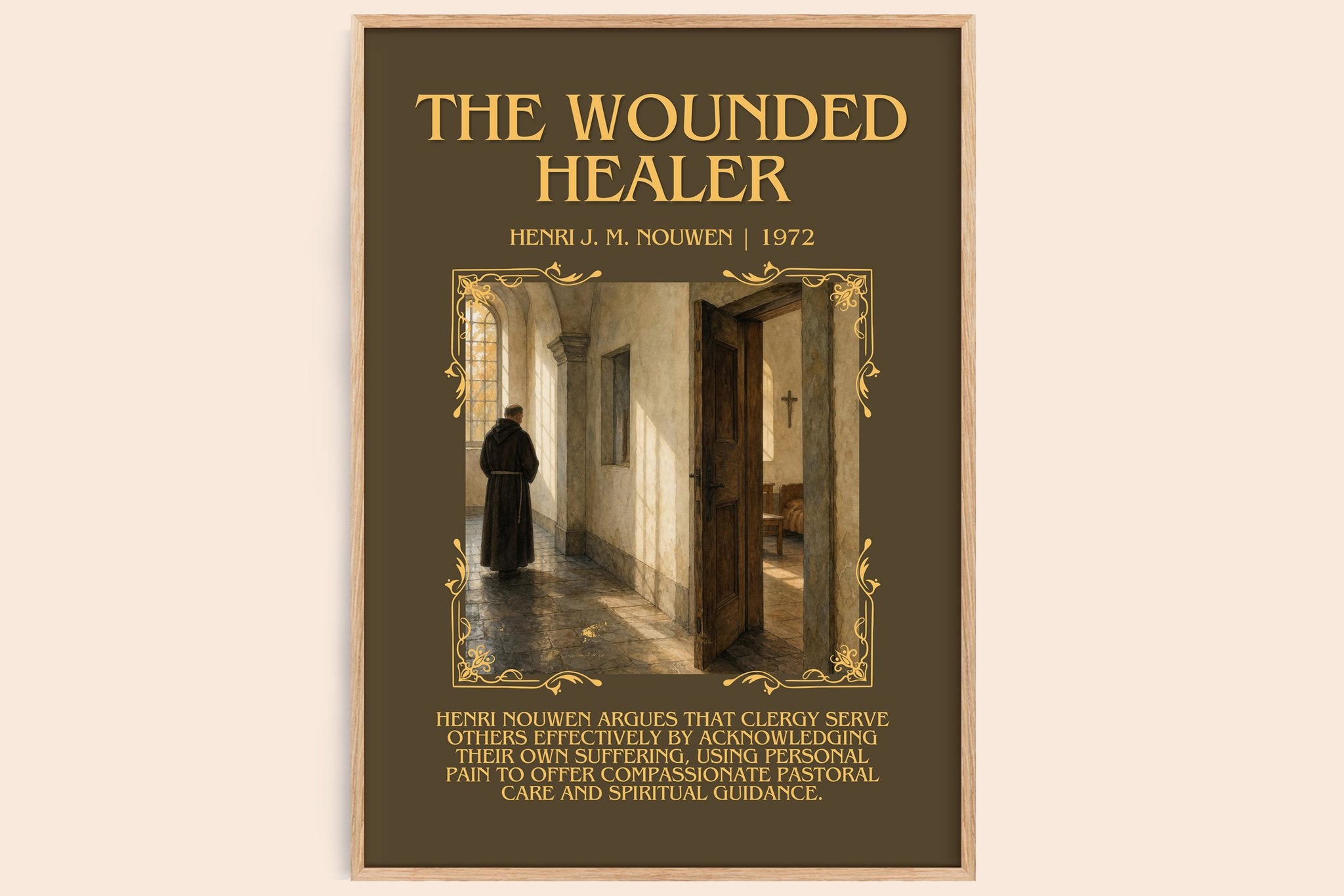 The wounded healer Minimalist Book Poster by Henri J. M. Nouwen