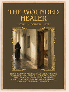 The wounded healer Minimalist Book Poster by Henri J. M. Nouwen – book poster