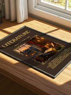 Literature Minimalist Book Poster by Alexander Pope – print on a sunlit desk