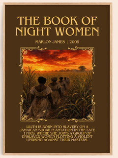 The book of night women Minimalist Book Poster by Marlon James – book poster