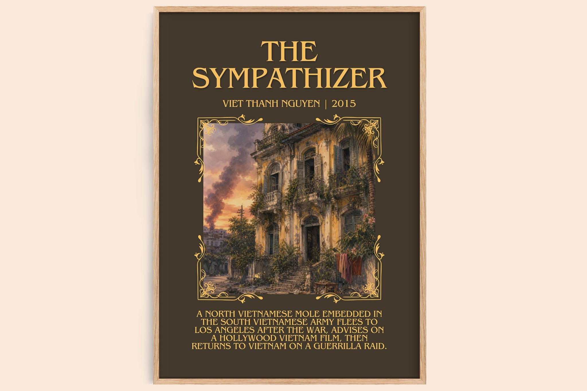 The Sympathizer Minimalist Book Poster by Viet Thanh Nguyen