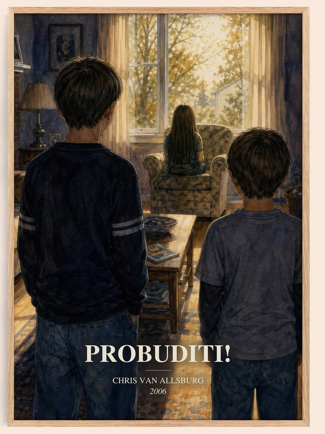 Probuditi! Book Watercolour Illustration by Chris Van Allsburg
