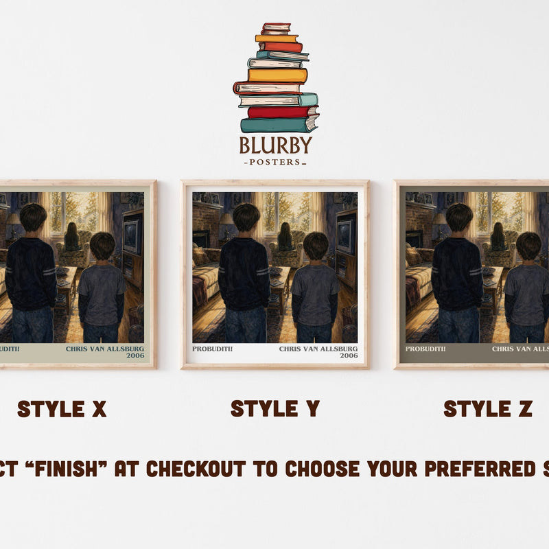 Probuditi! literary print in frame leaning in hallway – childrens wall art