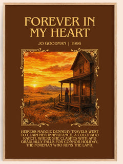 Forever in my heart Minimalist Book Poster by Jo Goodman – book poster