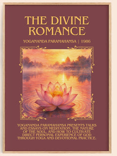 The divine romance Minimalist Book Poster by Yogananda Paramahansa – book poster