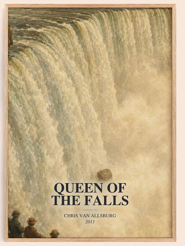 Queen Of The Falls Book Watercolour Illustration by Chris Van Allsburg