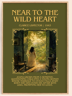 Near to the wild heart Minimalist Book Poster by Clarice Lispector – book poster