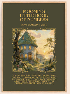 Moomin's little book of numbers Minimalist Book Poster by Tove Jansson – book poster