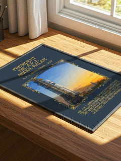 President Dr. A.P.J. Abdul Kalam Minimalist Book Poster by A. Kalam – print on a sunlit desk