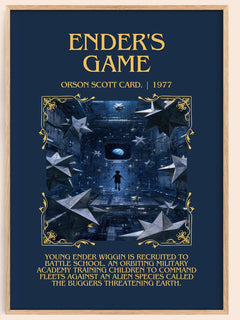 Ender's Game Minimalist Book Poster by Orson Scott Card. – book poster