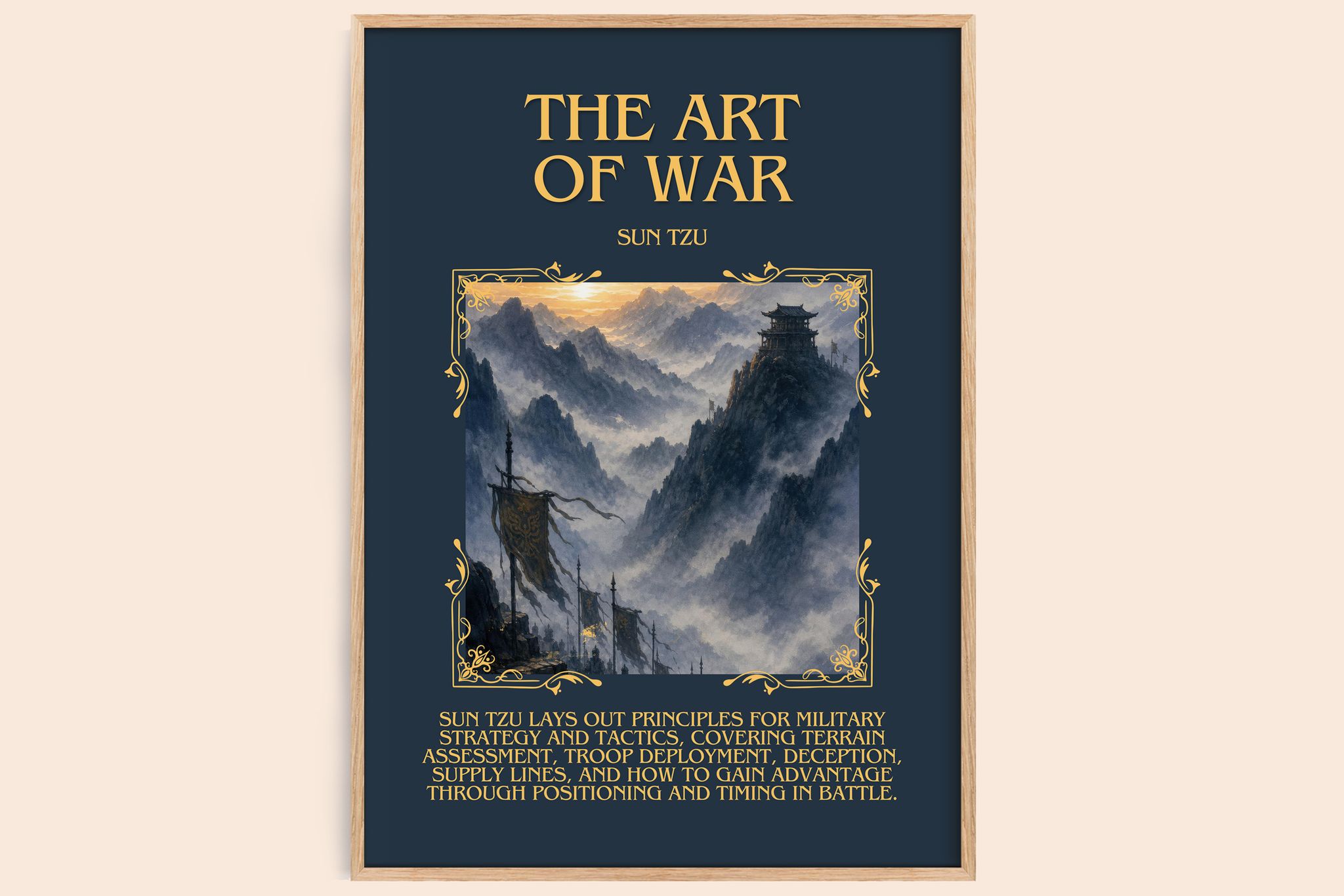 The Art of War Minimalist Book Poster by Sun Tzu