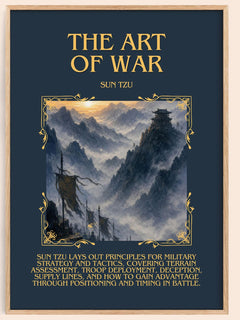 The Art of War Minimalist Book Poster by Sun Tzu – book poster