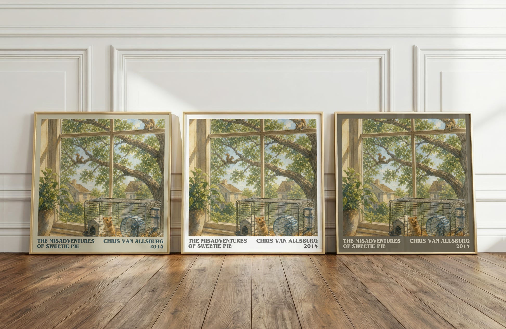 The Misadventures Of Sweetie Pie literary art print colour and style options – Chris Van Allsburg book art