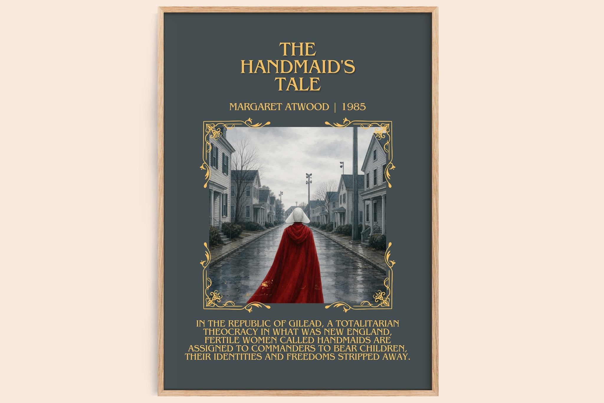 The Handmaid's Tale Minimalist Book Poster by Margaret Atwood