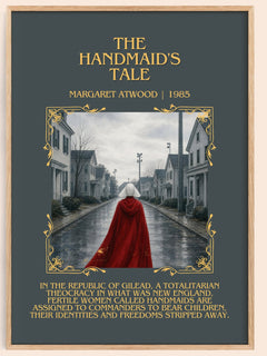 The Handmaid's Tale Minimalist Book Poster by Margaret Atwood – book poster