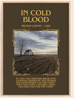 In Cold Blood Minimalist Book Poster by Truman Capote – book poster