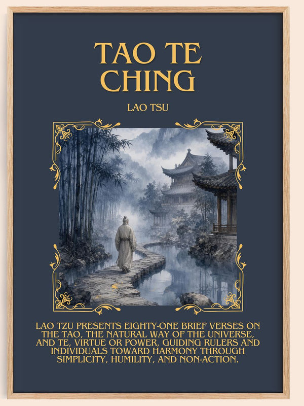 Tao Te Ching Minimalist Book Poster by Lao Tsu – book poster