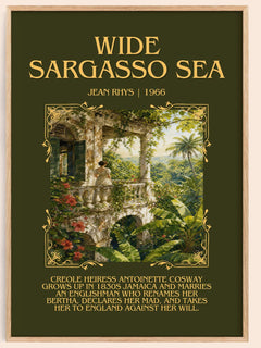 Wide Sargasso Sea Minimalist Book Poster by Jean Rhys – book poster