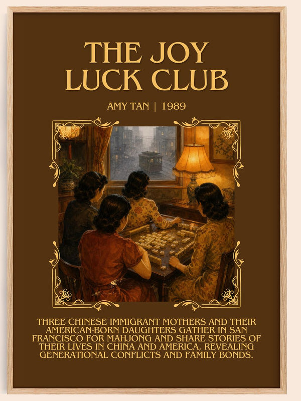 The Joy Luck Club Minimalist Book Poster by Amy Tan – book poster