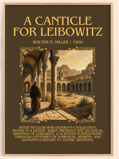 A Canticle for Leibowitz Minimalist Book Poster by Walter M. Miller – book poster