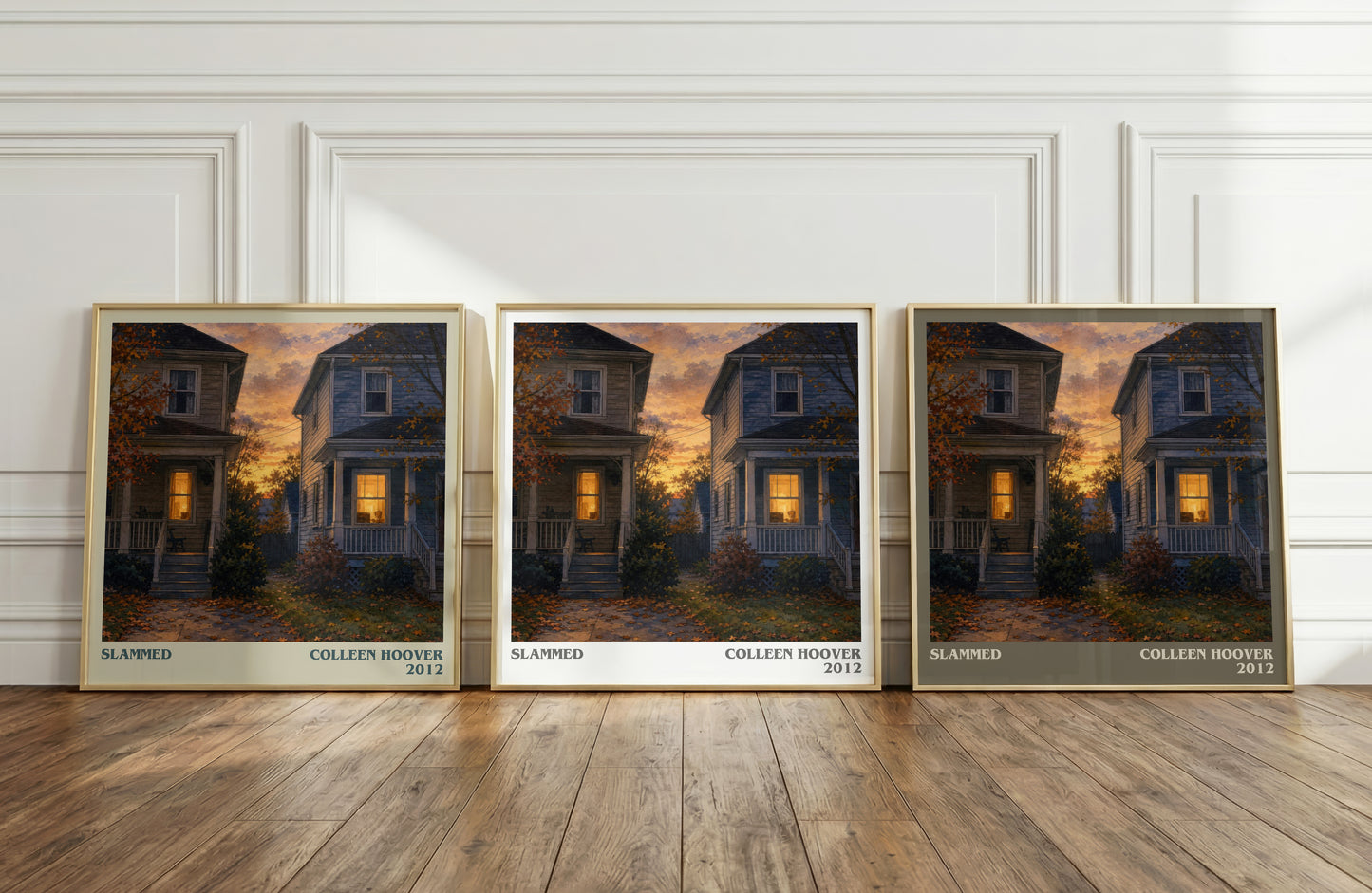 Slammed literary art print colour and style options – Colleen Hoover book art