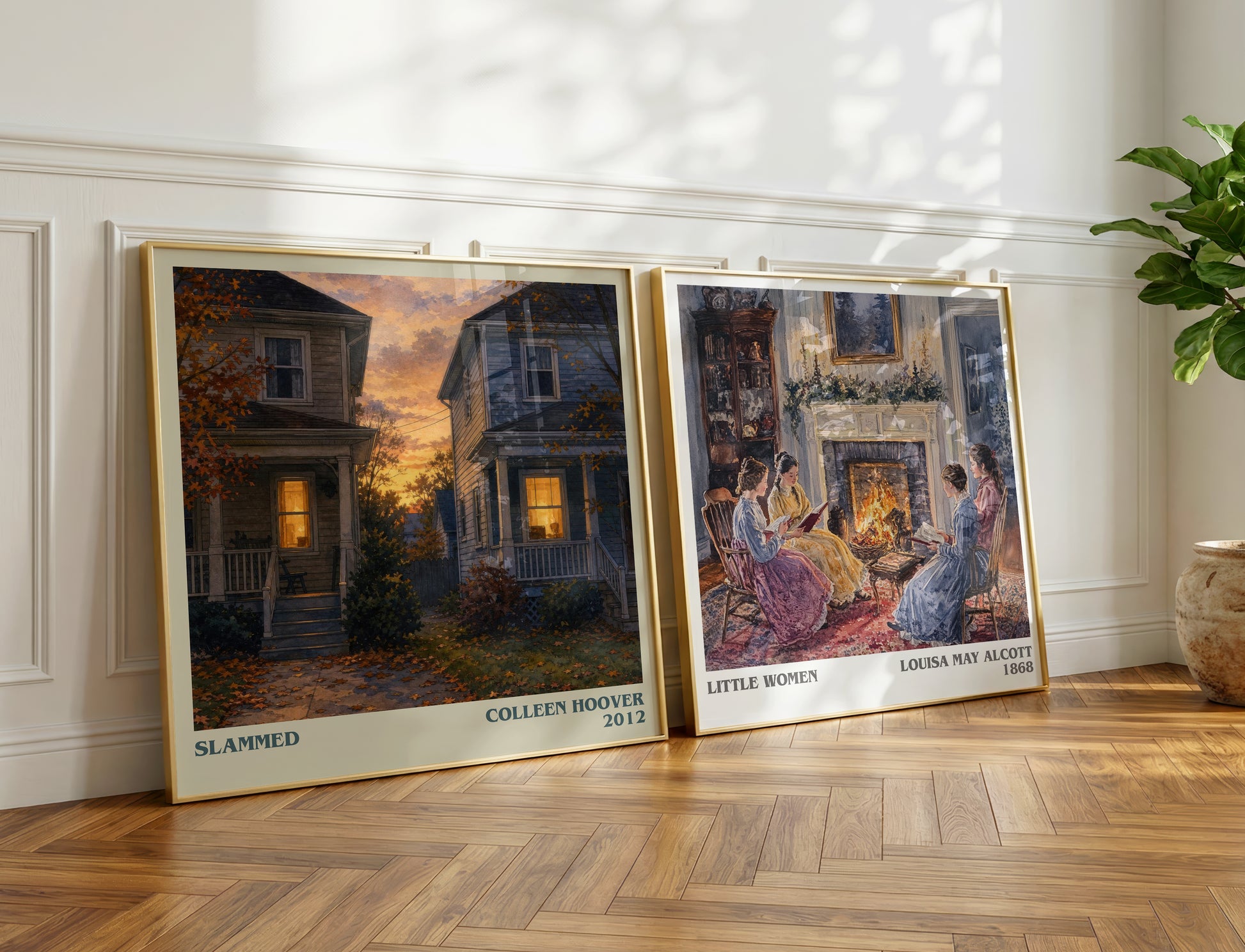 Slammed literary print on bookshelf – Colleen Hoover fan gift
