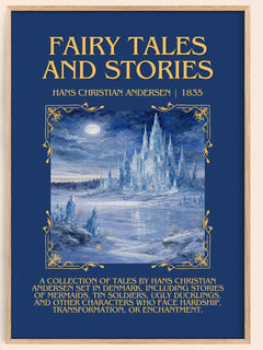 Fairy Tales and Stories Minimalist Book Poster by H. Andersen – book poster