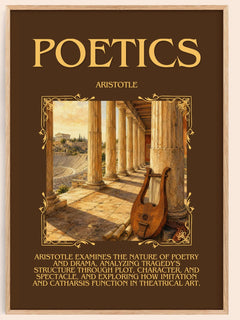 Poetics Minimalist Book Poster by Aristotle – book poster