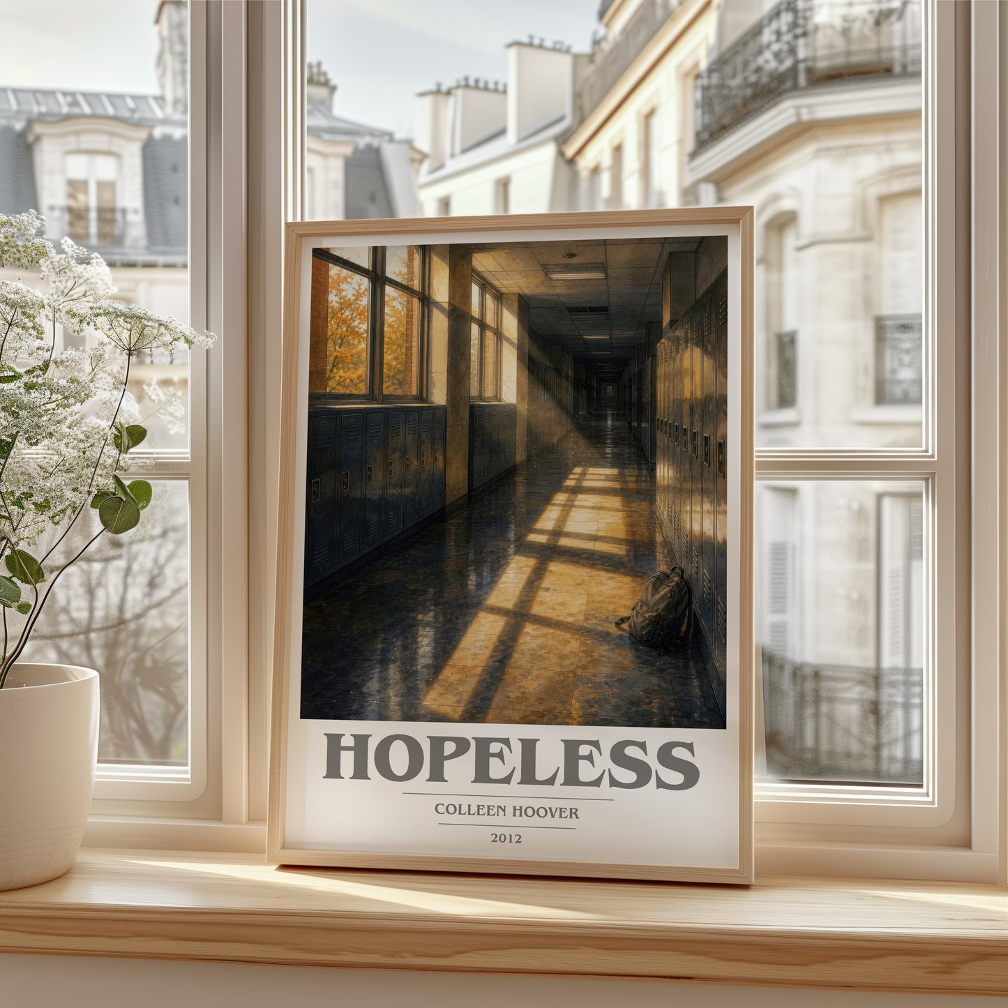 Hopeless book cover poster colour and style options – Colleen Hoover book art