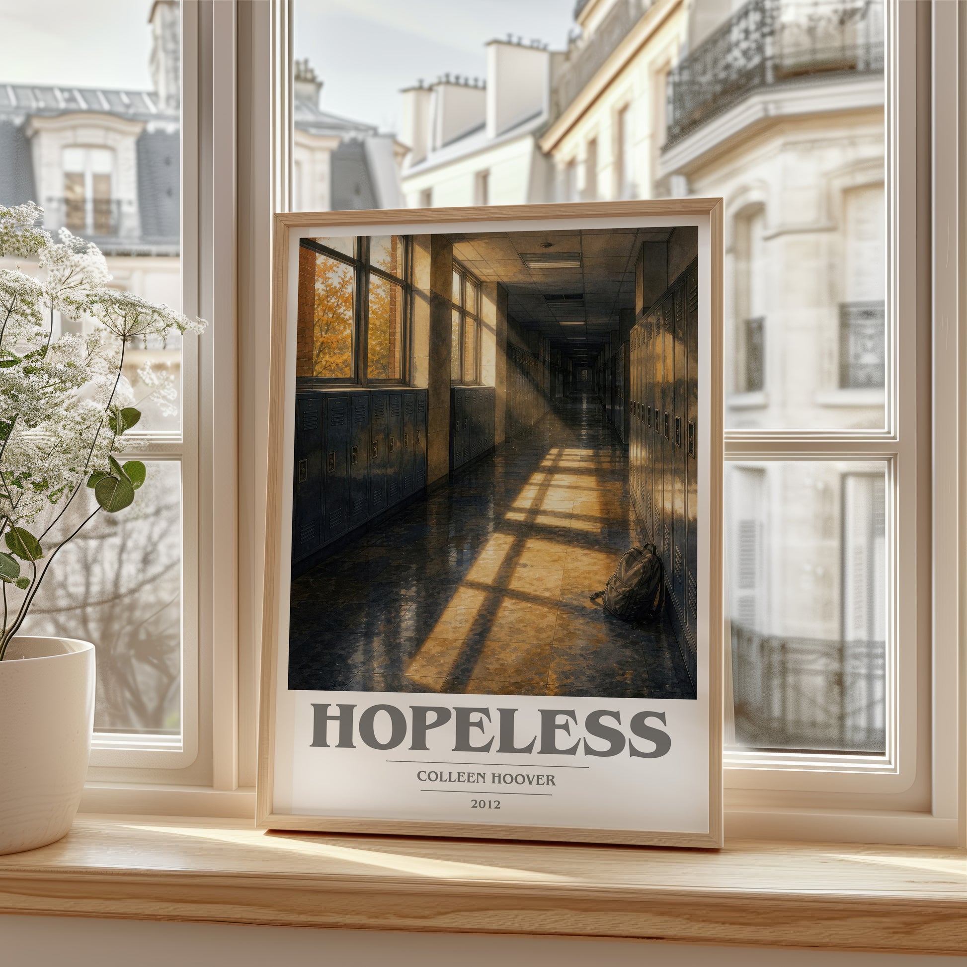 Hopeless book cover poster colour and style options – Colleen Hoover book art