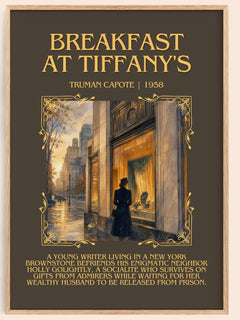 Breakfast at Tiffany's Minimalist Book Poster by Truman Capote – book poster