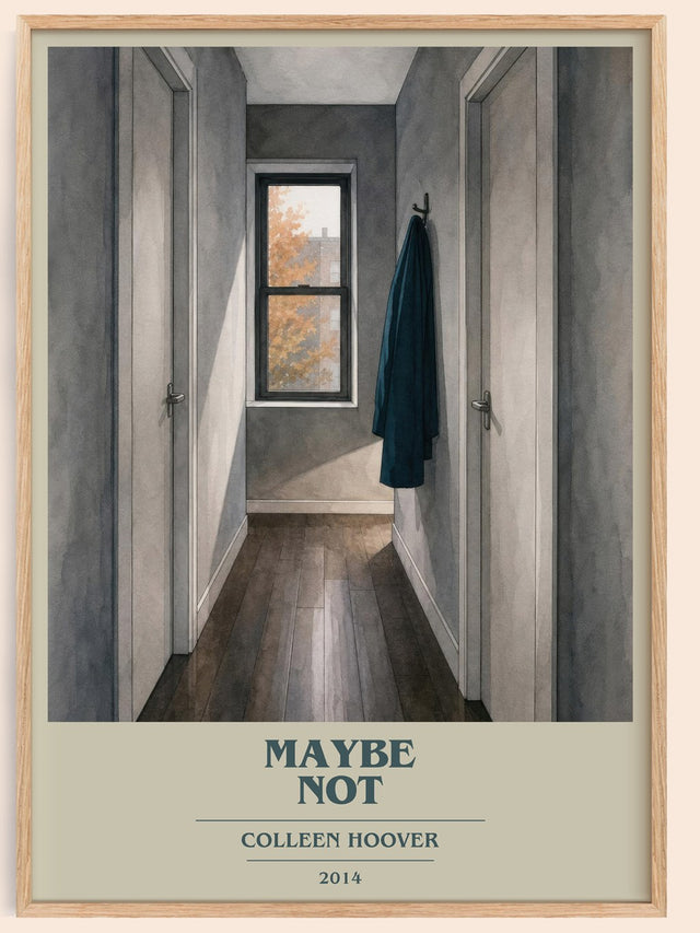 Maybe Not Book Cover Poster by Colleen Hoover