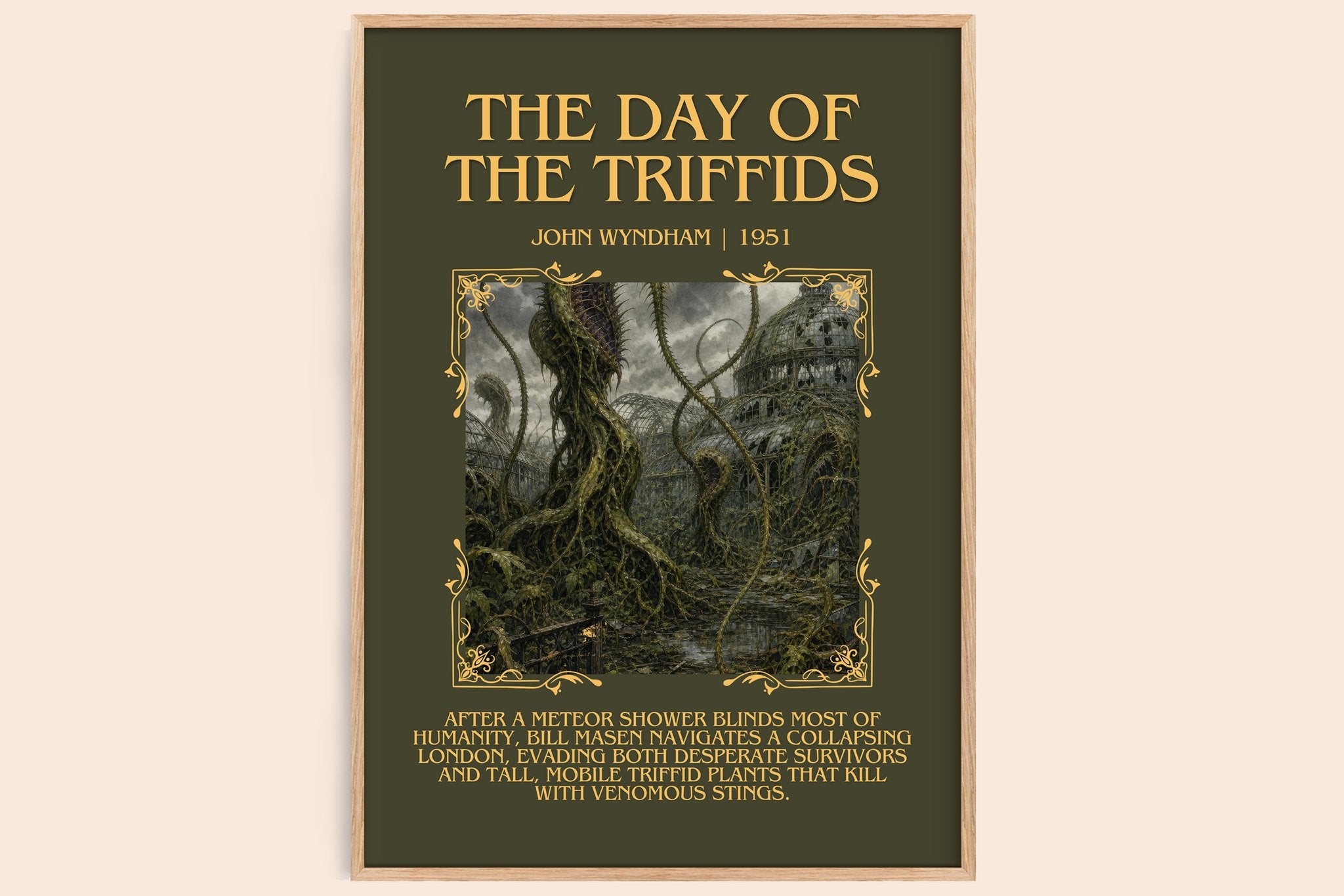 The Day of the Triffids Minimalist Book Poster by John Wyndham
