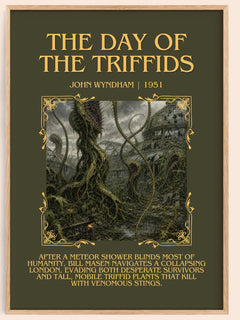 The Day of the Triffids Minimalist Book Poster by John Wyndham – book poster