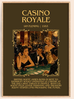 Casino Royale Minimalist Book Poster by Ian Fleming – book poster