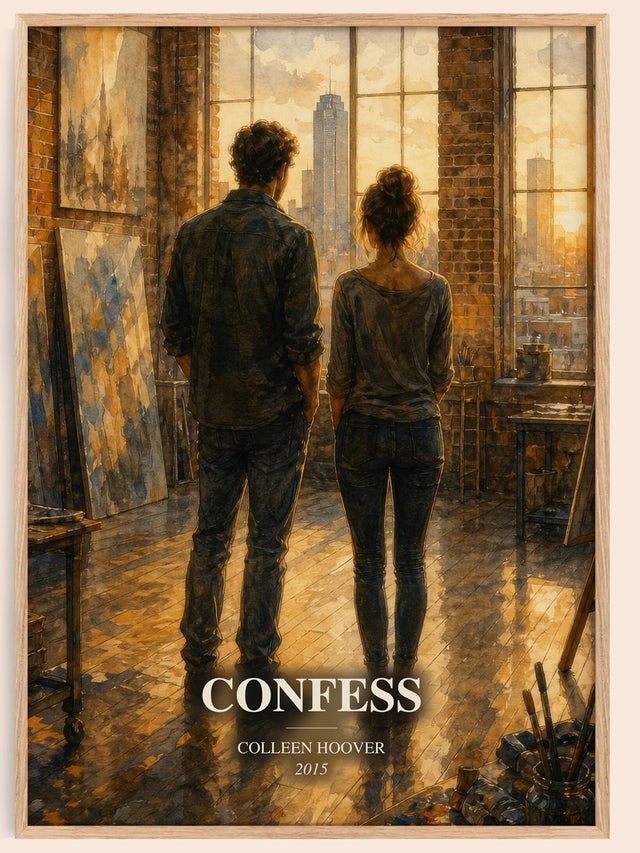 Confess Book Watercolour Illustration by Colleen Hoover
