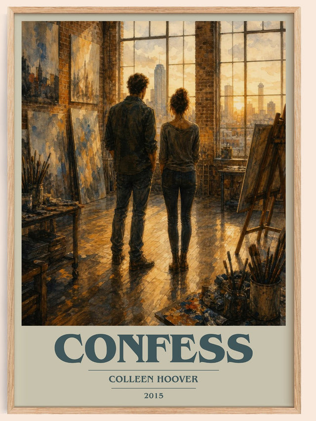 Confess Book Cover Poster by Colleen Hoover