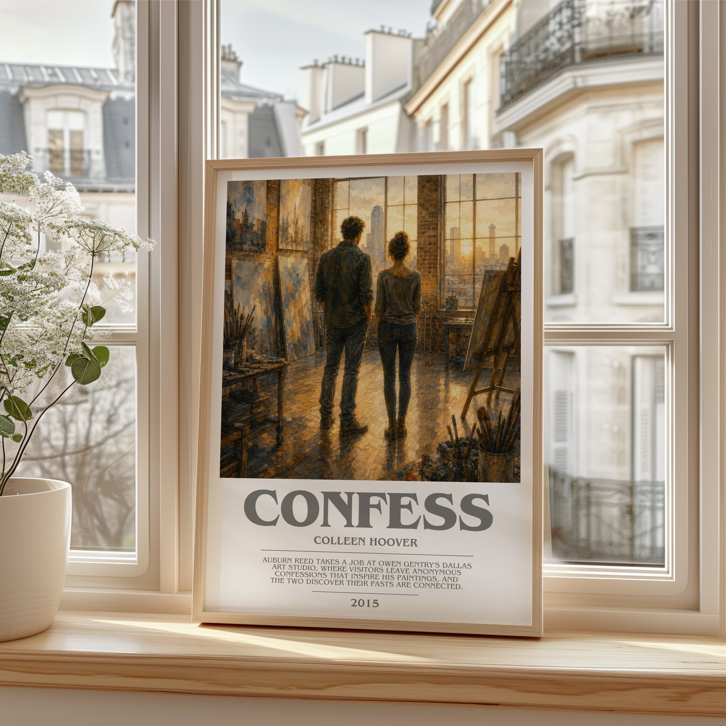 Confess bookish poster colour and style options – Colleen Hoover book art